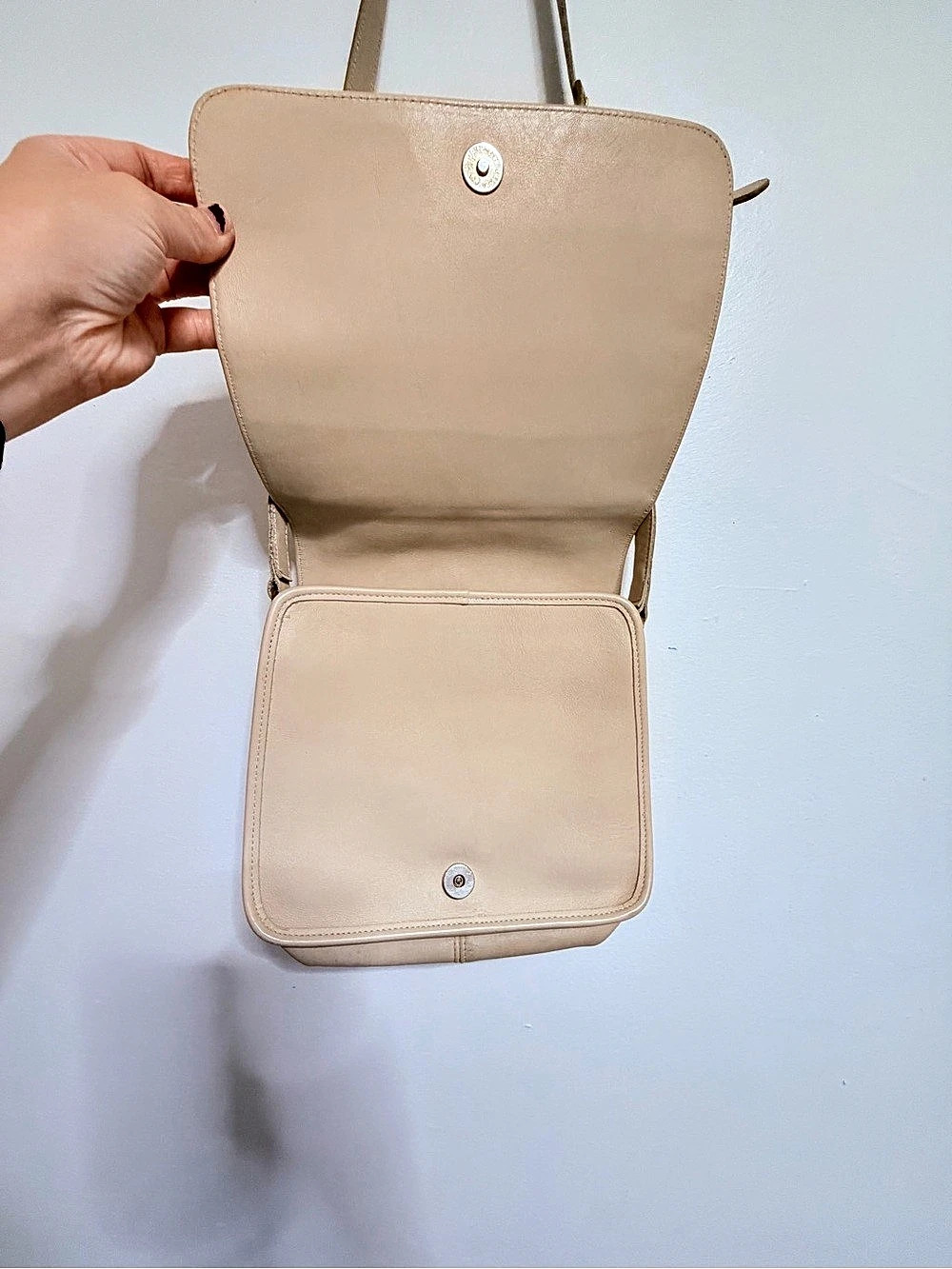 Coach Leather Crossbody Bag in Beige - Picture 4 of 11